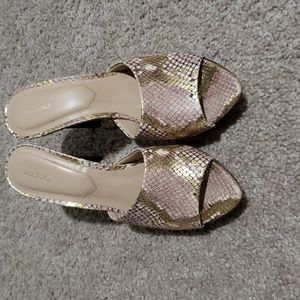 Aldo Snake Print Heels